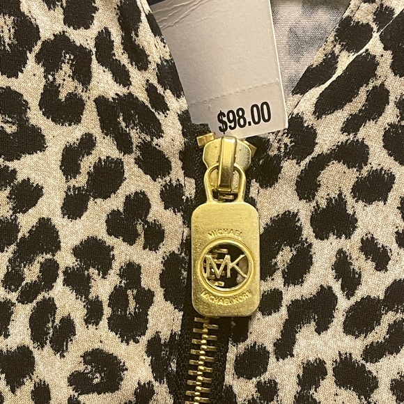 Michael Michael Kors Blouse Multicolor Half Zip Stretch. - Picture 5 of 10